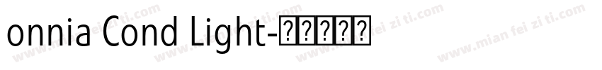 onnia Cond Light字体转换